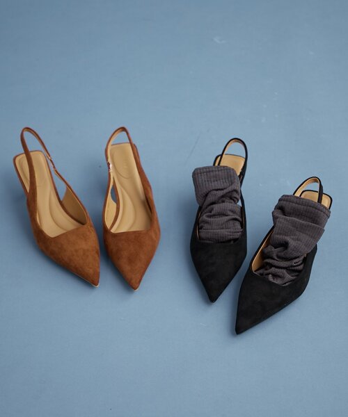 mystic（ミスティック）の「【2色展開】フェイクスウェードミュール（パンプス・レディース・キャメル/ブラック・39/37/38）」の15枚目の写真