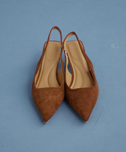 mystic（ミスティック）の「【2色展開】フェイクスウェードミュール（パンプス・レディース・キャメル/ブラック・39/37/38）」の5枚目の写真