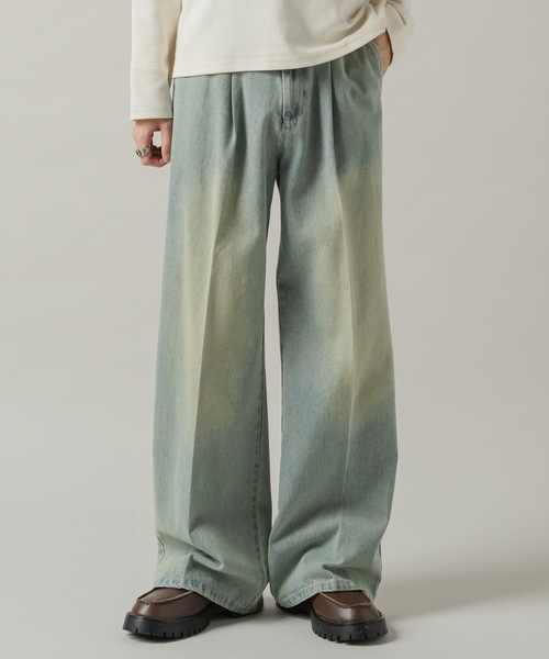 CASPER JOHN（キャスパージョン）の「13oz Flare denim pants/13オンスフレアデニムパンツ（デニムパンツ・メンズ・ブラック系その他/グレー/ブラック/ブラック系その他2/グレー系その他/ライトグレー/ブルー/サックスブルー・X-SMALL/SMALL/MEDIUM/LARGE）」の7枚目の写真