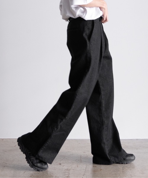 CASPER JOHN（キャスパージョン）の「13oz Flare denim pants/13オンスフレアデニムパンツ（デニムパンツ・メンズ・ブラック系その他/グレー/ブラック/ブラック系その他2/グレー系その他/ライトグレー・X-SMALL/SMALL/MEDIUM/LARGE）」の19枚目の写真