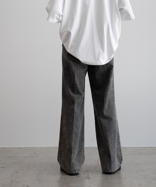 CASPER JOHN（キャスパージョン）の「13oz Flare denim pants/13オンスフレアデニムパンツ（デニムパンツ・メンズ・ブラック系その他/グレー/ブラック/ブラック系その他2/グレー系その他/ライトグレー・X-SMALL/SMALL/MEDIUM/LARGE）」の22枚目の写真