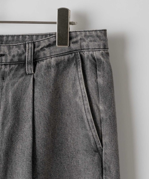 CASPER JOHN（キャスパージョン）の「13oz Flare denim pants/13オンスフレアデニムパンツ（デニムパンツ・メンズ・ブラック系その他/グレー/ブラック/ブラック系その他2/グレー系その他/ライトグレー・X-SMALL/SMALL/MEDIUM/LARGE）」の9枚目の写真