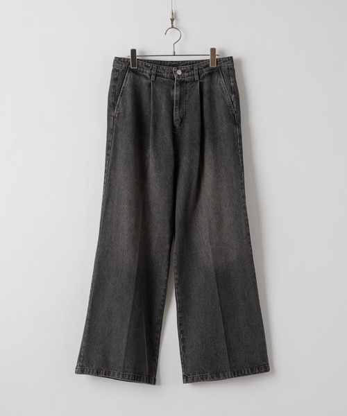 CASPER JOHN（キャスパージョン）の「13oz Flare denim pants/13オンスフレアデニムパンツ（デニムパンツ・メンズ・ブラック系その他/グレー/ブラック/ブラック系その他2/グレー系その他/ライトグレー・X-SMALL/SMALL/MEDIUM/LARGE）」の14枚目の写真