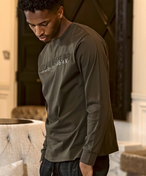 1PIU1UGUALE3 RELAX (ウノピゥウノウグァーレトレ リラックス)の「1PIU1UGUALE3 RELAX(ウノピゥウノウグァーレトレ リラックス)リバーシングロゴ スマートシルエット 長袖Tシャツ ロングTシャツ(Tシャツ/カットソー・メンズ・ブラック/カーキ/ホワイト・XL/L/M/S/XXL)」の21枚目の写真