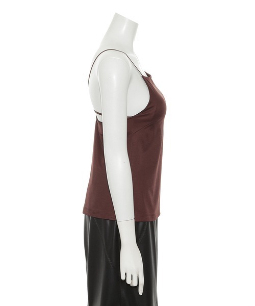 FRAY I.D（フレイアイディー）の「アメスリカップインキャミソール（キャミソール・レディース・クリーム/ブラック/ブラウン・F）」の6枚目の写真