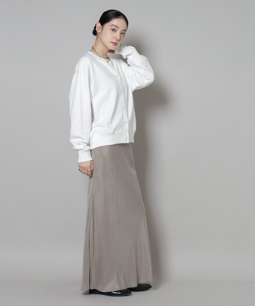 Russell Athletic（ラッセルアスレティック）の「RUSSELL ATHLETIC/別注 Mini Logo Sweat Cardigan（カーディガン/ボレロ・レディース・グレー/ホワイト/ブラウン・FREE）」の9枚目の写真