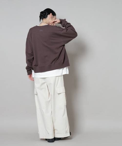 Russell Athletic（ラッセルアスレティック）の「RUSSELL ATHLETIC/別注 Mini Logo Sweat Cardigan（カーディガン/ボレロ・レディース・グレー/ホワイト/ブラウン・FREE）」の16枚目の写真