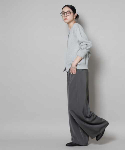 Russell Athletic（ラッセルアスレティック）の「RUSSELL ATHLETIC/別注 Mini Logo Sweat Cardigan（カーディガン/ボレロ・レディース・グレー/ホワイト/ブラウン・FREE）」の22枚目の写真