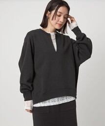 green label relaxing | 【WEB限定】<at ease>ダブルフェイス プルオーバー カットソー(Tシャツ/カットソー)