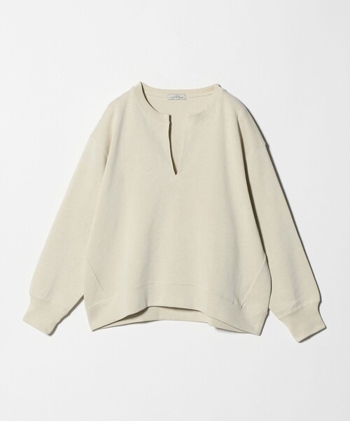 green label relaxing（グリーンレーベルリラクシング）の「【WEB限定】＜at ease＞ダブルフェイス プルオーバー カットソー（Tシャツ/カットソー・レディース・ブラック/ナチュラル・FREE）」の9枚目の写真