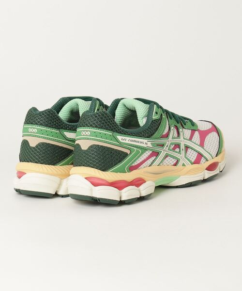 ASICS(アシックス)の「GEL-CUMULUS 16 / ゲルキュムラス 16(スニーカー・メンズ・ホワイト×グリーン・24/25/26/27/28/29/28.5/25.5/26.5/27.5/24.5/23.5/23)」の10枚目の写真