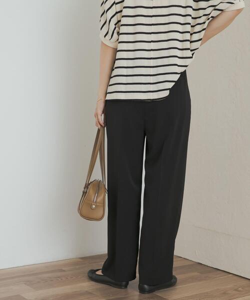 URBAN RESEARCH DOORS（アーバンリサーチドアーズ）の「『UR TECH』ドライツイルイージーパンツ（その他パンツ・レディース・ブラック/ベージュ系その他・SMALL/MEDIUM）」の5枚目の写真