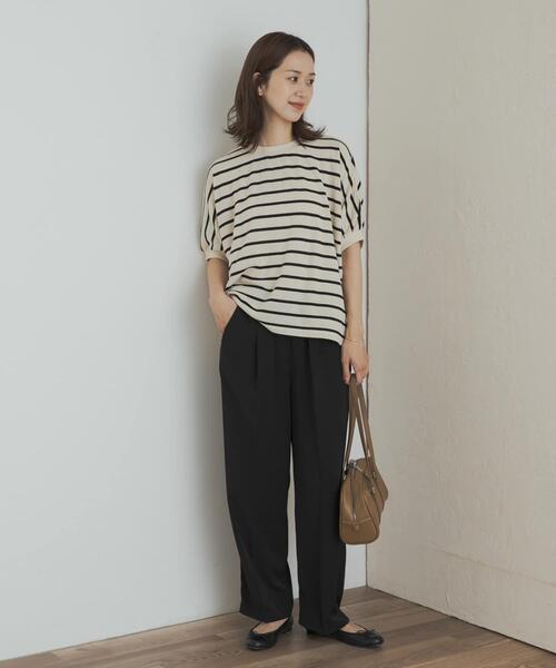 URBAN RESEARCH DOORS（アーバンリサーチドアーズ）の「『UR TECH』ドライツイルイージーパンツ（その他パンツ・レディース・ブラック/ベージュ系その他・SMALL/MEDIUM）」の6枚目の写真