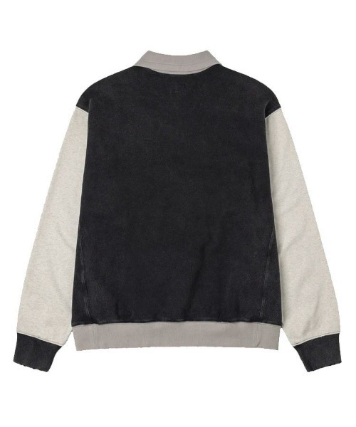 EVISU（エヴィス）の「【EVISU】BLOCKING HEAVY WASHED HALF ZIP SWEATSHIRT / ブラック [2EAEJM5SW6106]（スウェット・メンズ・ブラック・M/L/LL/S）」の3枚目の写真