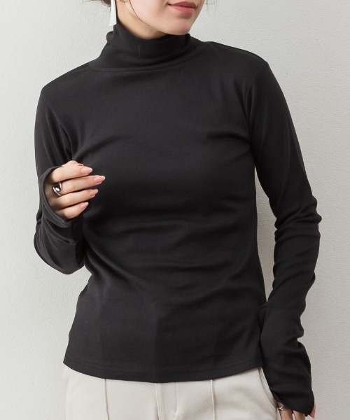 セール】ハイネック指穴カットソー（Tシャツ/カットソー）｜RCD