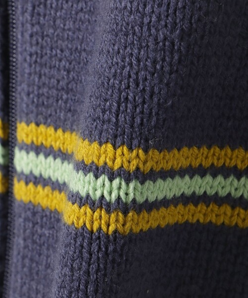 BEAMS mini（ビームスミニ）の「ボーダー ニット ベスト 2025FW（90～140cm）（ベスト・キッズ・ホワイト系その他5/ネイビー・(130~140)/M(110～120)/S(90～100)）」の17枚目の写真