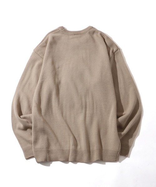 Disney（ディズニー）の「【Disney/ディズニー】アートワークデザイン ループ刺繍＆シャギー ジャガードニット（ニット/セーター・メンズ・オフホワイト/ネイビー/サックスブルー/グレイッシュベージュ・M/L/LL）」の14枚目の写真