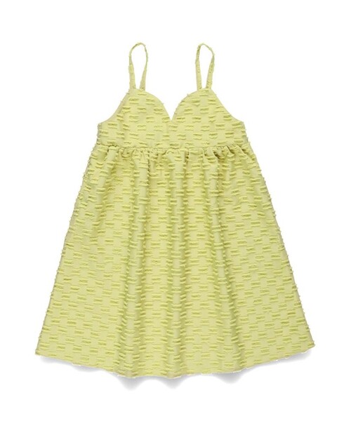 BRANSHES（ブランシェス）の「【プチレディ】キャミワンピース（ジャンパースカート・キッズ・オリーブ/ブラック・140/110/100/90/150/120/130）」の3枚目の写真