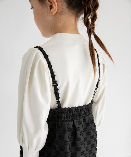 BRANSHES（ブランシェス）の「【プチレディ】キャミワンピース（ジャンパースカート・キッズ・オリーブ/ブラック・140/110/100/90/150/120/130）」の17枚目の写真