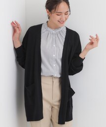 【洗える/体型カバー】もちもちタッチが心地よい トッパーカーディガン