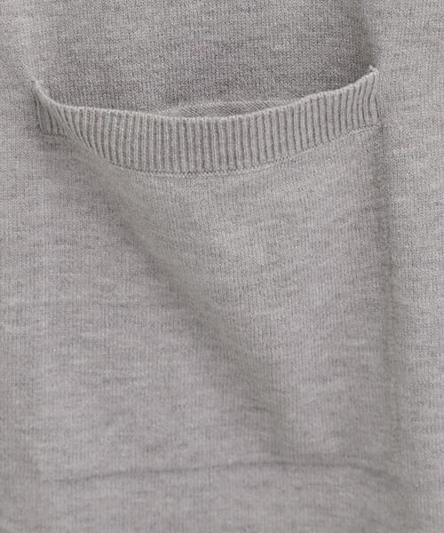 SHOO・LA・RUE(シューラルー)の「【洗える/体型カバー】もちもちタッチが心地よい トッパーカーディガン(カーディガン/ボレロ・レディース・グレー/ブルー系その他/レッド系1/ブラック・00)」の8枚目の写真