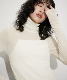 ADAM ET ROPE' | フロッキーチュールタートルネックプルオーバー(Tシャツ/カットソー)