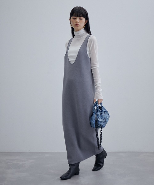 ADAM ET ROPE'（アダムエロペ）の「フロッキーチュールタートルネックプルオーバー（Tシャツ/カットソー・レディース・ダークブラウン/ホワイト系その他2/ブルー系その他6・FREE）」の7枚目の写真