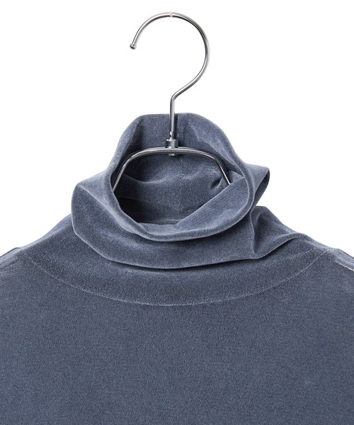 ADAM ET ROPE'（アダムエロペ）の「フロッキーチュールタートルネックプルオーバー（Tシャツ/カットソー・レディース・ダークブラウン/ホワイト系その他2/ブルー系その他6・FREE）」の18枚目の写真