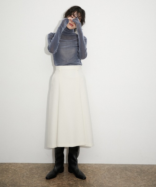 フロッキーチュールタートルネックプルオーバー（Tシャツ/カットソー