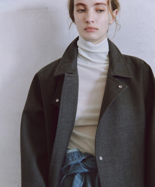 フロッキーチュールタートルネックプルオーバー（Tシャツ/カットソー