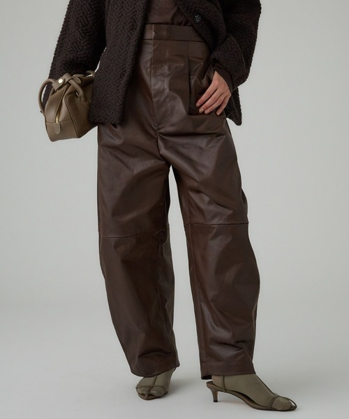 CFTL BABYLON レザーパンツ セール】サテンフェイクレザーパンツ（その他パンツ）｜BABYLONE