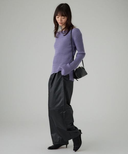 セール】サテンフェイクレザーパンツ（その他パンツ）｜BABYLONE