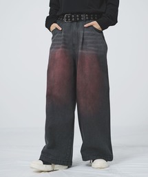 MSG（エムエスジー）の「ワイドタックマルチカラーデニム【UNISEX】（デニムパンツ）」