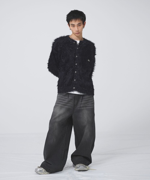 MSG(エムエスジー)の「ワイドタックマルチカラーデニム【UNISEX】(デニムパンツ・メンズ・レッド/ブラック系/ブルー/ブラック/ライトブルー・S/M/L/XL)」の19枚目の写真