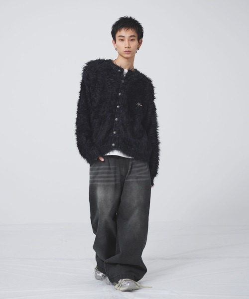 MSG(エムエスジー)の「ワイドタックマルチカラーデニム【UNISEX】(デニムパンツ・メンズ・レッド/ブラック系/ブルー/ブラック/ライトブルー・S/M/L/XL)」の20枚目の写真