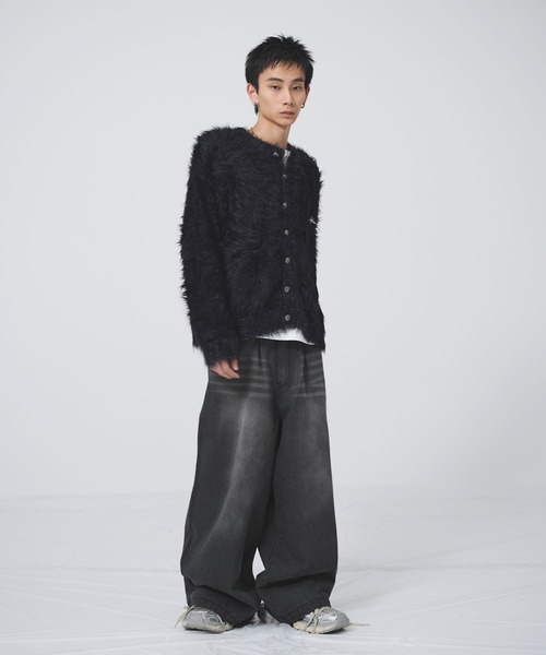 MSG(エムエスジー)の「ワイドタックマルチカラーデニム【UNISEX】(デニムパンツ・メンズ・レッド/ブラック系/ブルー/ブラック/ライトブルー・S/M/L/XL)」の22枚目の写真