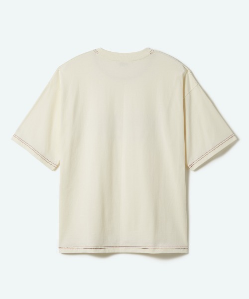penguin BY MUNSINGWEAR（ペンギン バイ マンシングウェア）の「COLOR STITCH T-SHIRT（Tシャツ/カットソー・メンズ・ブラック/ホワイト・M/XL/S/L）」の8枚目の写真