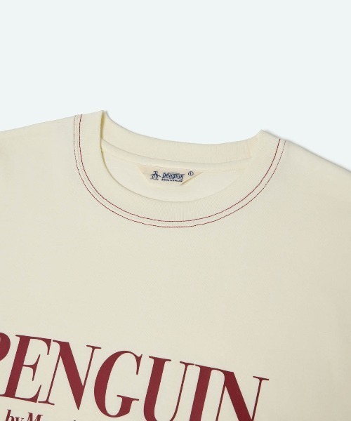 penguin BY MUNSINGWEAR（ペンギン バイ マンシングウェア）の「COLOR STITCH T-SHIRT（Tシャツ/カットソー・メンズ・ブラック/ホワイト・M/XL/S/L）」の9枚目の写真