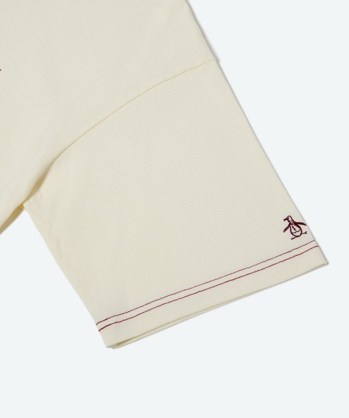 penguin BY MUNSINGWEAR（ペンギン バイ マンシングウェア）の「COLOR STITCH T-SHIRT（Tシャツ/カットソー・メンズ・ブラック/ホワイト・M/XL/S/L）」の4枚目の写真