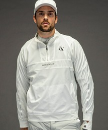 LUXEAKMPLUS（リュクスエイケイエムプラス）の「LUXEAKMPLUS(リュクスエイケイエムプラス)ゴルフ ハーフジップ サイドファスナー ブルゾン (通気性/ストレッチ性)（ブルゾン）」