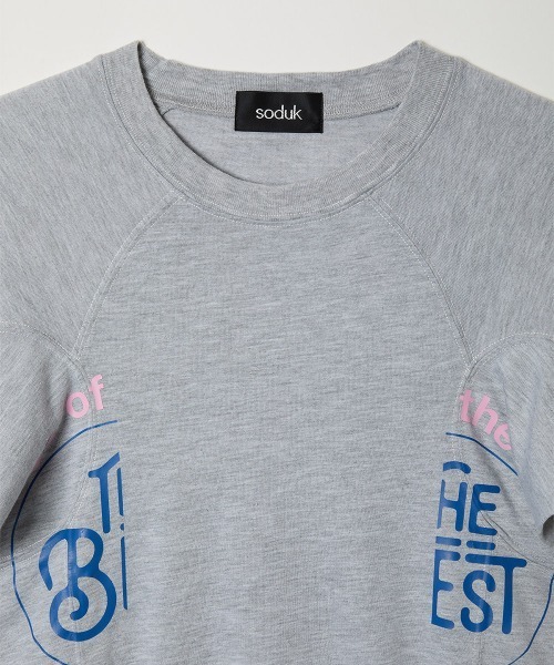 soduk(スドーク)の「【soduk】the best college t-shirt(Tシャツ/カットソー・レディース・ネイビー/ホワイト/グレー・ONE SIZE)」の7枚目の写真