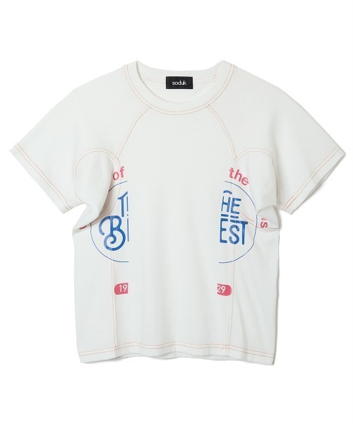soduk(スドーク)の「【soduk】the best college t-shirt(Tシャツ/カットソー・レディース・ネイビー/ホワイト/グレー・ONE SIZE)」の15枚目の写真