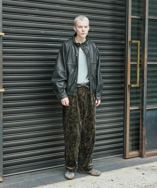 JOURNAL STANDARD(ジャーナルスタンダード)の「コーデュロイプリント オーバー パンツ(その他パンツ・メンズ・チャコールグレー/ネイビー/ブラウン・SMALL/MEDIUM/LARGE)」の4枚目の写真