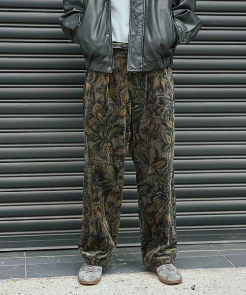 JOURNAL STANDARD(ジャーナルスタンダード)の「コーデュロイプリント オーバー パンツ(その他パンツ・メンズ・チャコールグレー/ネイビー/ブラウン・SMALL/MEDIUM/LARGE)」の7枚目の写真