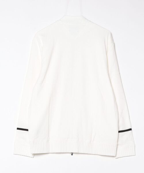 防風性に優れた裏地付きフルジップ ニットセーター【adidas Golf