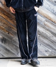 VELOUR TRACK PANTS/THRASHER スラッシャー ベロア トラックパンツ ジャージ スポーツMIX ストリート Y2K レトロ ユニセックス