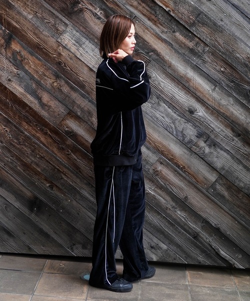 セール】VELOUR TRACK PANTS/THRASHER スラッシャー ベロア トラック