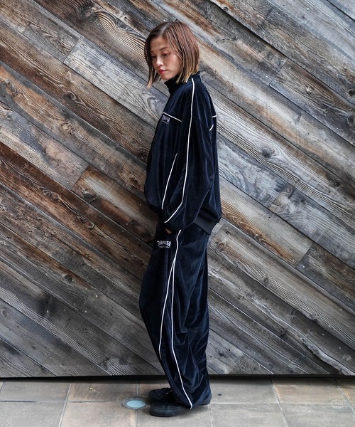 セール】VELOUR TRACK PANTS/THRASHER スラッシャー ベロア