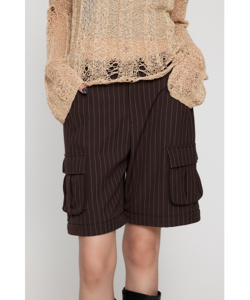 LAGUA GEM（ラグアジェム）の「STRIPE CARGO スラックス（スラックス・レディース・ブラック/ブラウン・X-SMALL/SMALL/MEDIUM）」の12枚目の写真