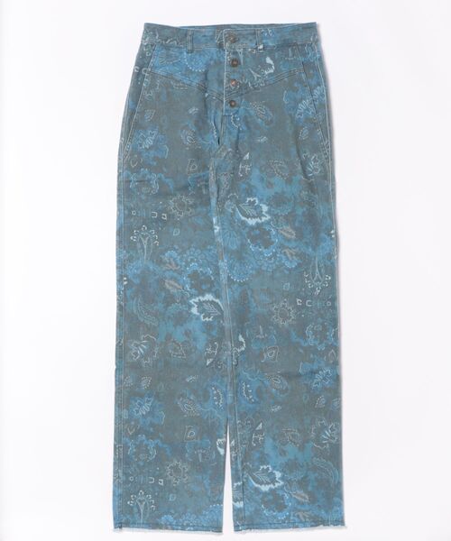 Desigual（デシグアル）の「ペイズリー柄のサージパンツ（その他パンツ・レディース・ブルー・S/M/L/XS/XL）」の5枚目の写真